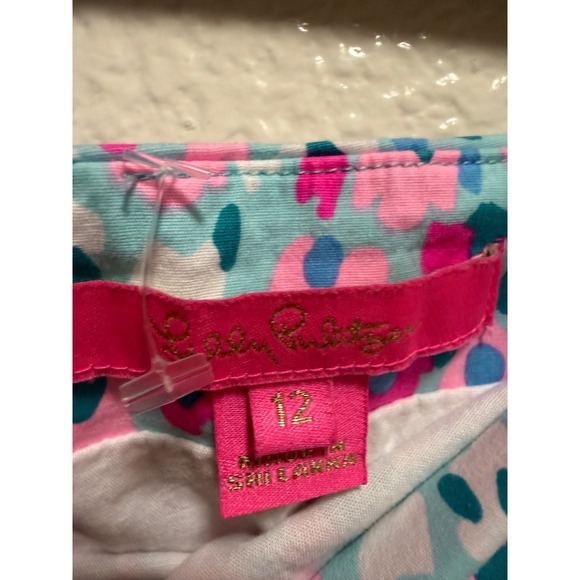 Lilly Pulitzer Pink And Blue Skirt Size 12 - Picture 2 of 3